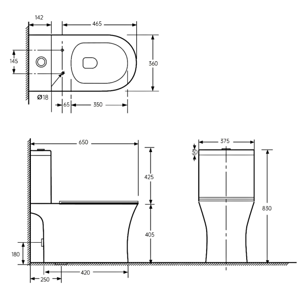 RJ Firm RJ5018 Габаритные размеры