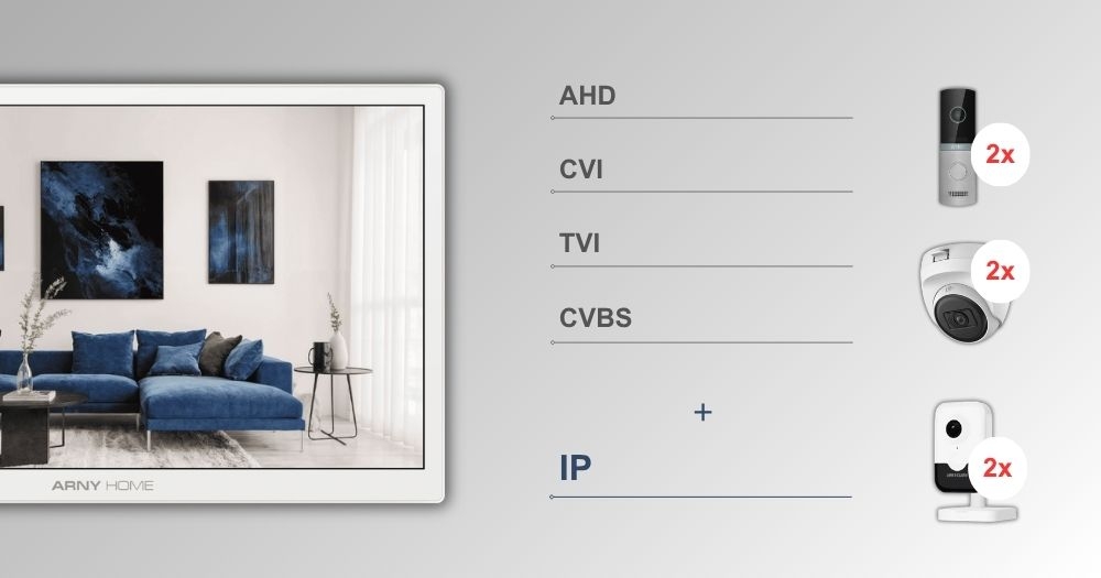 Відеодомофон ARNY AVD-1280Q Wi-Fi, Black відгуки - зображення 5