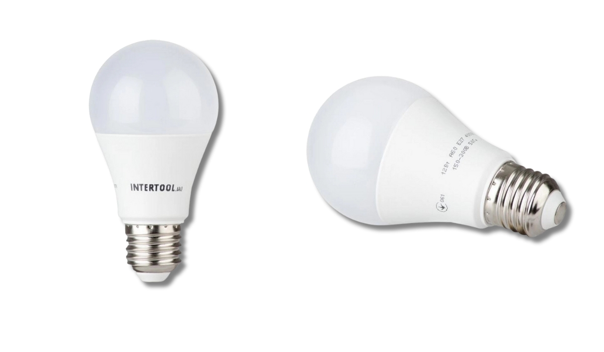 Intertool LL-0015 LED 12Вт, E27, 220В - перша в рейтингу світлодіодних LED ламп